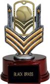Hasty Awards 6" Baseball Dog Tag Trophy Hasty Awards 6" Baseball Dog Tag Trophy