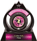 Eclipse 6" Gymnastics Pink Burst-Out Trophy