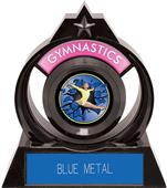 Eclipse 6" Gymnastics Blue Burst-Out Trophy