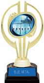 Gold Hurricane 7" Action Swimming Trophy Gold Hurricane 7" Action Swimming Trophy