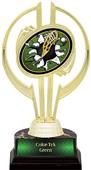 Gold Hurricane 7" Bust-Out Lacrosse Trophy Gold Hurricane 7" Bust-Out Lacrosse Trophy
