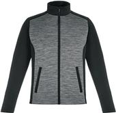 North End Mens Shuffle Melange Interlock Jacket