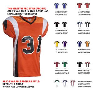 Teamwork Adult Twister Steelmesh Football Jerseys