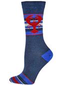 B.ella Lobster Cotton Crew Socks