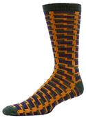 B.ella Mens Cobblestones Cotton Crew Socks