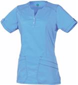Maevn Blossom Women's European Y-Neck Scrub Tops