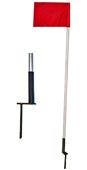 Fold-A-Goal Spike Tip Spring Base Corner Flags 4PC Fold-A-Goal Spike Tip Spring Base Corner Flags 4PC