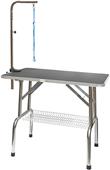 Go Pet Club Pet Grooming Table With Shelf BLACK Go Pet Club Pet Grooming Table With Shelf BLACK