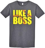 Image Sport Like a Boss Softball T-Shirt Image Sport Like a Boss Softball T-Shirt