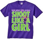 Image Sport Basketball Shoot Like a Girl T-Shirt