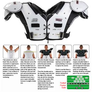 Rawlings Titan Pro TTNQB Football Shoulder Pads