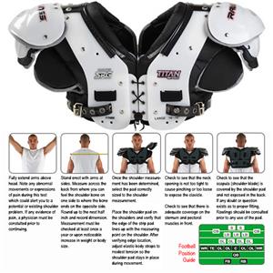 Rawlings Titan Pro TTN86 Football Shoulder Pads