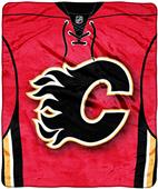 Northwest NHL Flames Raschel Jersey Plush Throw Northwest NHL Flames Raschel Jersey Plush Throw