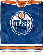 Northwest NHL Oilers Raschel Jersey Plush Throw