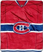 Northwest NHL Canadiens Raschel Jersey Plush Throw Northwest NHL Canadiens Raschel Jersey Plush Throw