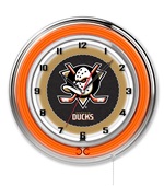 Holland NHL Anaheim Ducks 19" Neon Logo Clock Holland NHL Anaheim Ducks 19" Neon Logo Clock