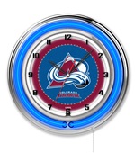 Holland NHL Colorado Avalanche 19" Neon Logo Clock Holland NHL Colorado Avalanche 19" Neon Logo Clock