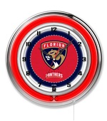 Holland NHL Florida Panthers 19" Neon Logo Clock Holland NHL Florida Panthers 19" Neon Logo Clock