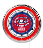 Holland NHL Montreal Canadiens 19" Neon Logo Clock Holland NHL Montreal Canadiens 19" Neon Logo Clock
