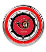 Holland NHL Ottawa Senators 19" Neon Logo Clock Holland NHL Ottawa Senators 19" Neon Logo Clock