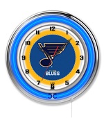 Holland NHL St Louis Blues 19" Neon Logo Clock Holland NHL St Louis Blues 19" Neon Logo Clock