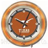 Holland University of Texas Neon 19" Clock