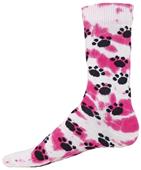 Red Lion Tie Dye Paws Crew Socks - Closeout Red Lion Tie Dye Paws Crew Socks - Closeout