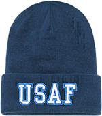 Air Force "Text" Classic Military Long Beanie