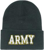 Army Text Classic Military Long Beanie