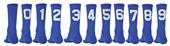Red Lion "Solid Numbers" Blue Crew Socks Red Lion "Solid Numbers" Blue Crew Socks