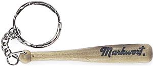 Markwort Baseball Gifts Wood Bat w/Logo Keychains