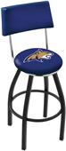 Montana St Univ Swivel Back Black/Chrome Bar Stool Montana St Univ Swivel Back Black/Chrome Bar Stool
