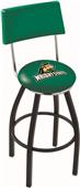 Wright State U Swivel Back Black/Chrome Bar Stool Wright State U Swivel Back Black/Chrome Bar Stool