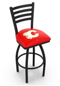 Holland NHL Calgary Flames Ladder Swivel Bar Stool Holland NHL Calgary Flames Ladder Swivel Bar Stool