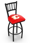 NHL Calgary Flames Jailhouse Swivel Bar Stool NHL Calgary Flames Jailhouse Swivel Bar Stool
