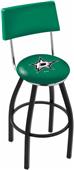 NHL Dallas Stars Swivel Back Blk/Chrome Bar Stool