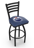 NHL Edmonton Oilers Ladder Swivel Bar Stool NHL Edmonton Oilers Ladder Swivel Bar Stool