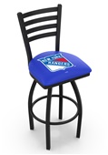 NHL New York Rangers Ladder Swivel Bar Stool NHL New York Rangers Ladder Swivel Bar Stool