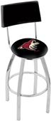 NHL Arizona Coyotes Swivel Back Blk/Chrm Bar Stool NHL Arizona Coyotes Swivel Back Blk/Chrm Bar Stool