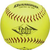 Diamond Zulu Red Stitch 12" ASA Synthetic Softball