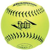Diamond Zulu Black Stitch NSA 12" 11" Softballs Diamond Zulu Black Stitch NSA 12" 11" Softballs