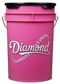 Diamond 6 Gallon Baseball/Softball Pink Bucket Diamond 6 Gallon Baseball/Softball Pink Bucket