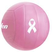 Mini Size 4" Pink Ribbon Rubber Volleyball