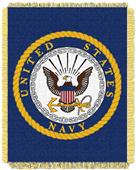 Northwest U.S. Navy Triple Woven Jacquard Throw Northwest U.S. Navy Triple Woven Jacquard Throw