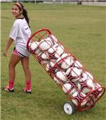 Soccer Wall Big Red Madrid Soccer Ball Cart Soccer Wall Big Red Madrid Soccer Ball Cart