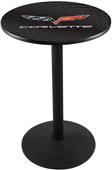 Holland Corvette C6 Round Base Pub Table (Blk Top) Holland Corvette C6 Round Base Pub Table (Blk Top)