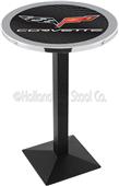 Holland Corvette C6 Square Base Pub Table (Bk Top) Holland Corvette C6 Square Base Pub Table (Bk Top)