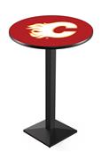 Holland NHL Calgary Flames Square Base Pub Table Holland NHL Calgary Flames Square Base Pub Table