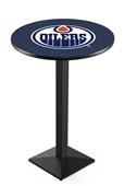 Holland NHL Edmonton Oilers Square Base Pub Table Holland NHL Edmonton Oilers Square Base Pub Table