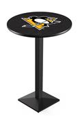 NHL Pittsburgh Penguins Square Base Pub Table NHL Pittsburgh Penguins Square Base Pub Table